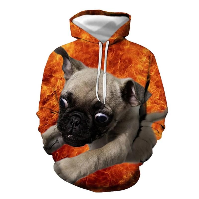 Support Multi Original 3D Digital Print Hoodie Couple Sweatshirt