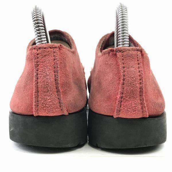 Underground Wildleder Kappe Low Boots [25.0/Rötlich Braun] UK Vintage(GEBRAUCHT)