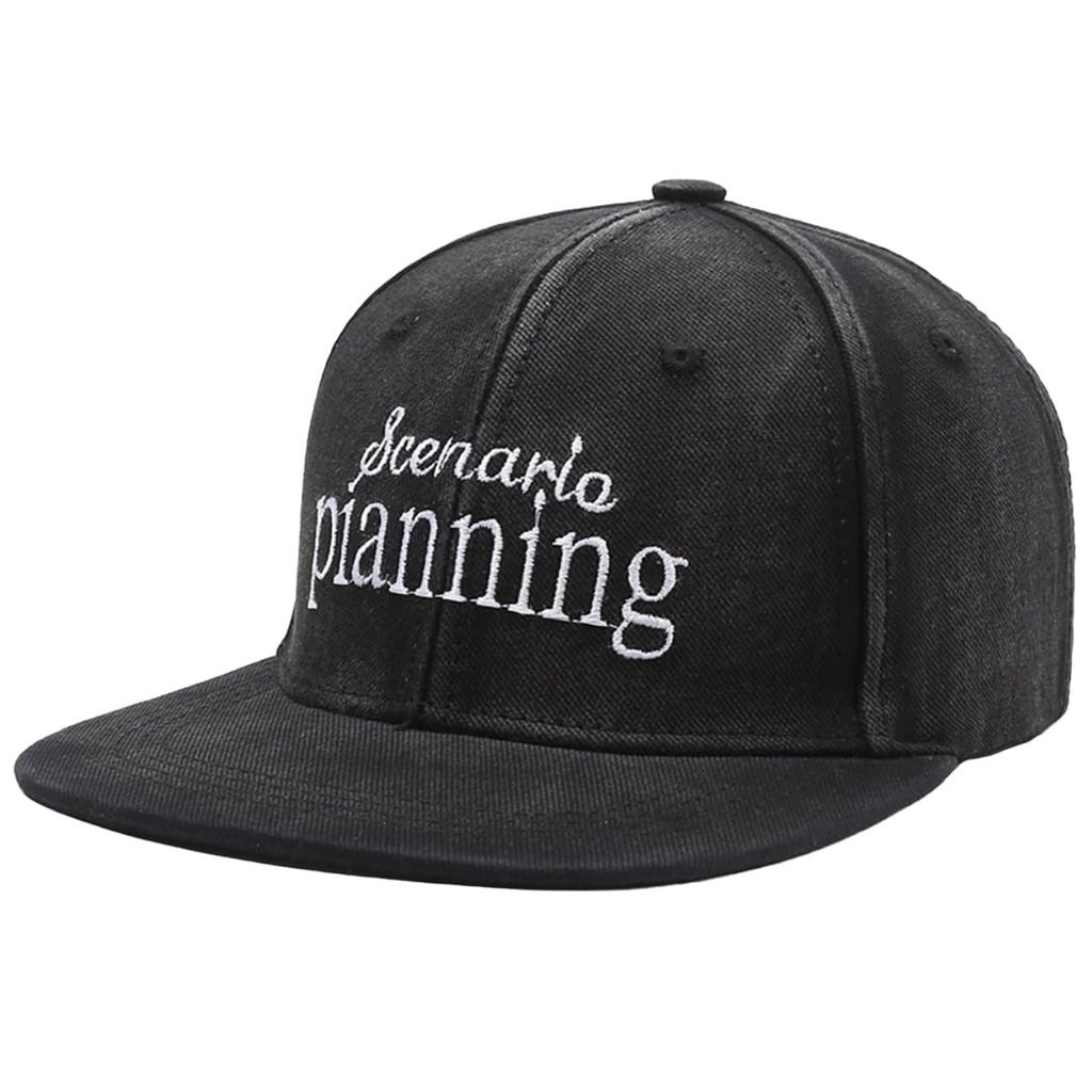 Hat Cap Embroidered Snapback Street Style Stylish CZA204 [White Fang] Men's Women's (Black)