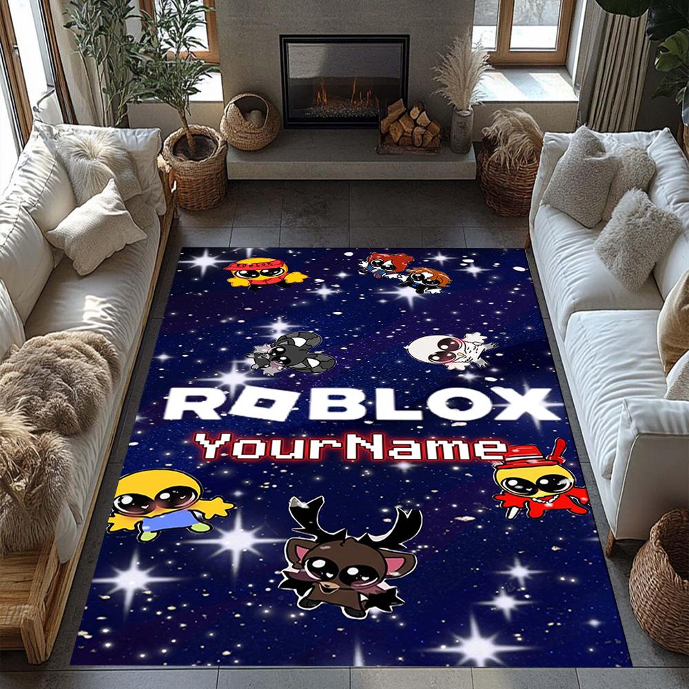 Roblox 266 Customized Name Carpet Perfect for Outdoor Balcony Study Room Living Rooms Anti-slip Rug Decorate Offices Spiritual Gift