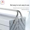 Locke Butterfly Stainless Steel Folding Toolbox