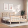 Vidaxl Bed Frame Without Mattress, 160X200 Cm, Solid Pine Wood
