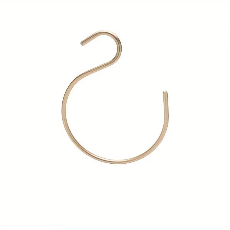 

S-shaped large hook aluminum alloy hook light luxury multi-functional hook wardrobe metal silk scarf scarf hanger