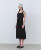 CLUNY Modern Bustier Long Sleeveless Dress - Black