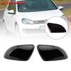 Artudatech 2pcs Gloss Black Door Wing Mirror Cover Caps Casing For VW Golf MK6 2009-2013 Car Accessories 2012 2011 2010