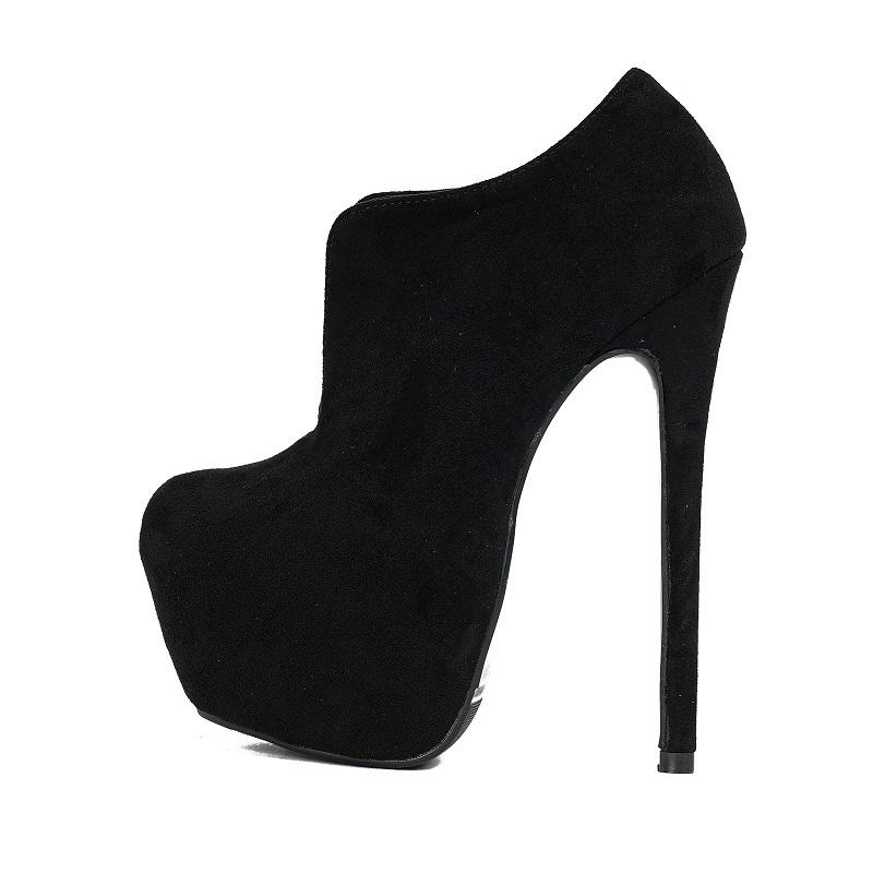 Scarpe col tacco alto da donna Eilyken, eleganti, con plateau solido, stile di strada, punta tonda, traforate, tacco a spillo estremo, scarpe da pole dance
