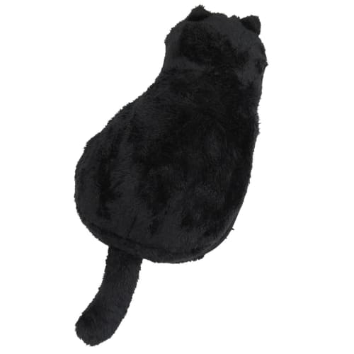 Pokanyan Cat Hot Water Bottle, Heat Storage Type, Kurosuke, Cute Cat, Hand and Foot Pocket, Washable Cover, Fluffy and Warm, Eco-Friendly, Cold Protec