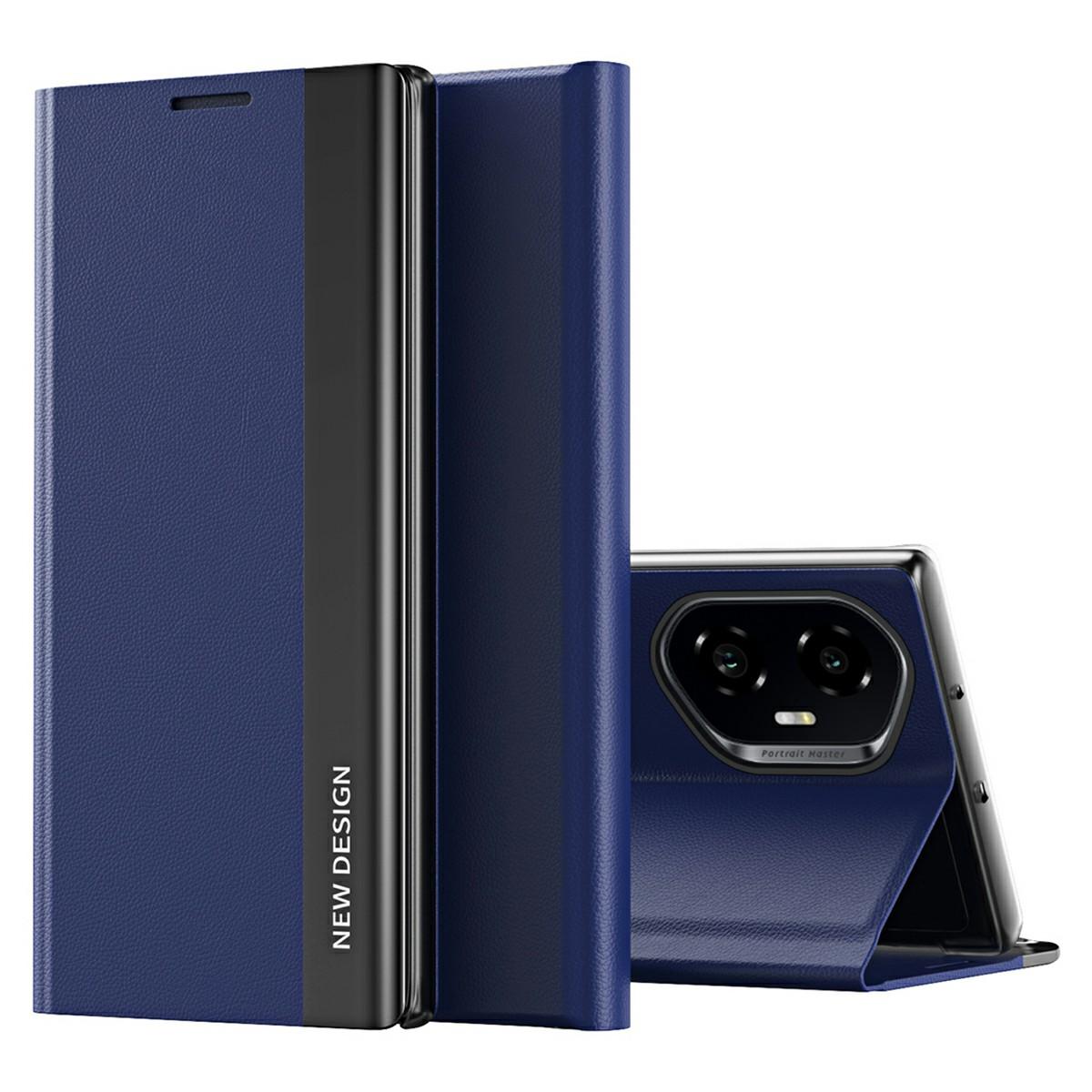 

For Honor 300 Case Antidrop Leather Phone Cover with Stand Sapphire