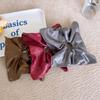 Pleated Soft PU Scrunchies Elastic Large Intestine Hair Ring Retro Ponytail Holder  Party