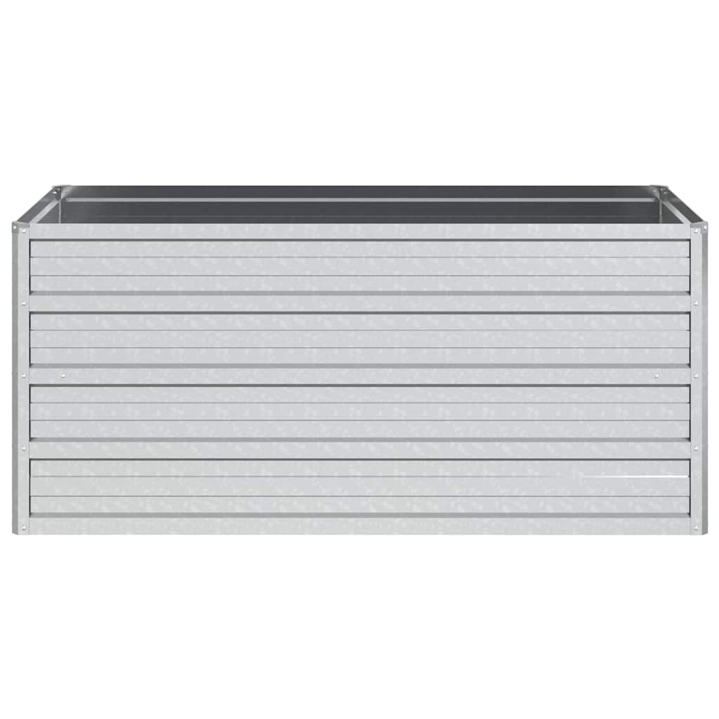 Garden Raised Bed 100 X 40 X 45 Cm Galvanized Steel Silver