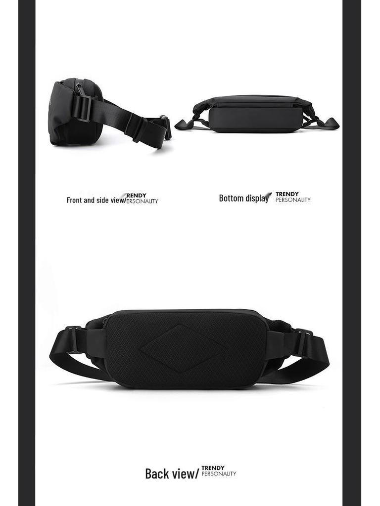 WePower Męska Modna Torba na Klatkę Piersiową: Torba crossbody, Torba biodrowa do sportów outdoorowych, Plecak o dużej pojemności.