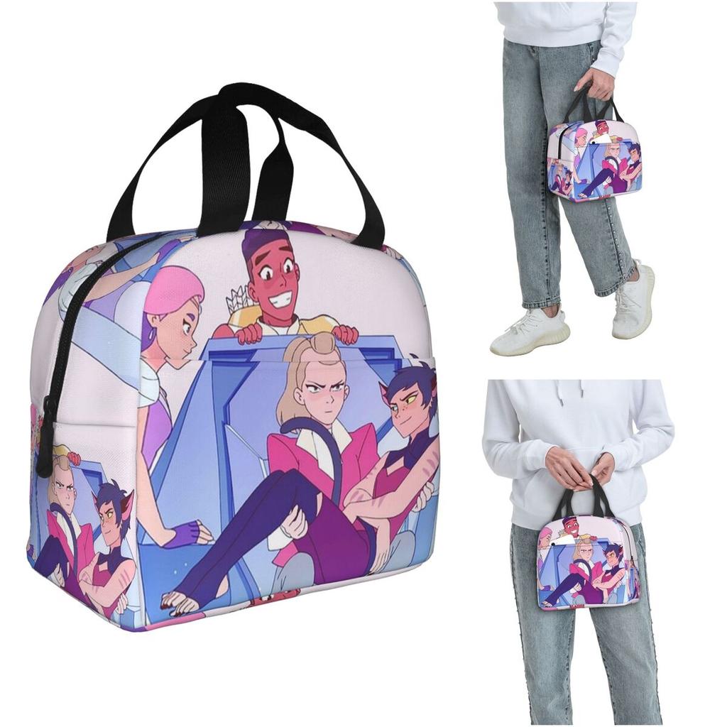 Best Friend Squad She-Ra And The Princesses Of Power Insulated Lunch Bag for Women Children Food Boxes Thermal Lunch Box Tote