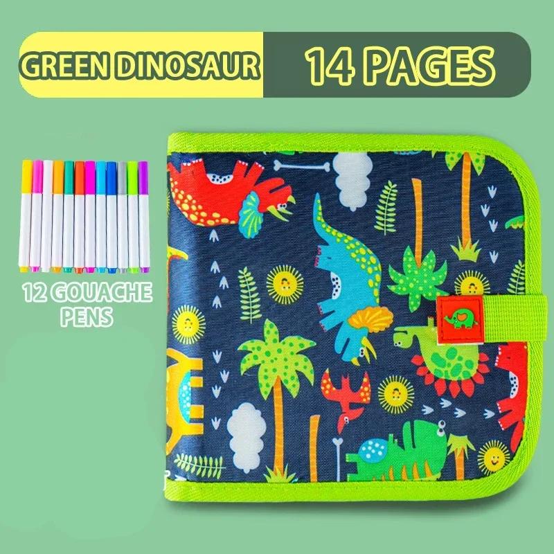 Non-Toxic Baby Painting Drawing Toys Set Black Board With Magic Pen Chalk Painting Coloring Book Funny Toy Painting Blackboard Kid Gifts