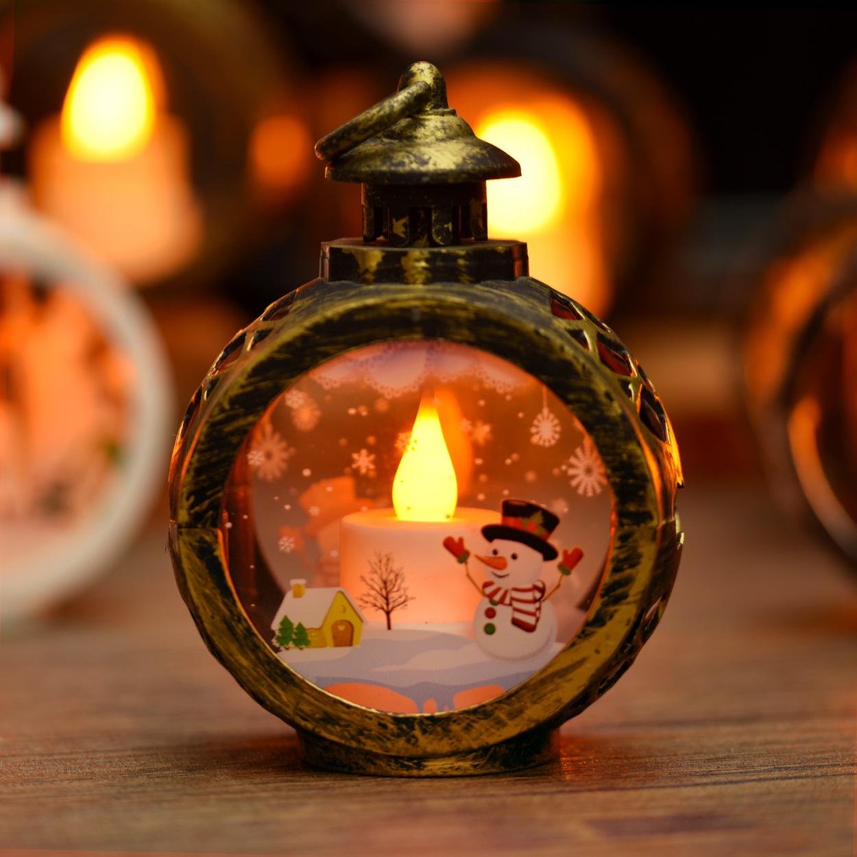 

Різдвяні декоративні вогні Ретро світлодідне освітлення Підвіски на вікна Внутрішнє та зовнішнє декоративне освітлення Креативний реквізит для прикрас бронзовий