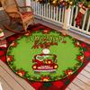 75/90/120cm Christmas Cute Floral Tree Skirt Warm Atmosphere Floor Mat Decoration Rug