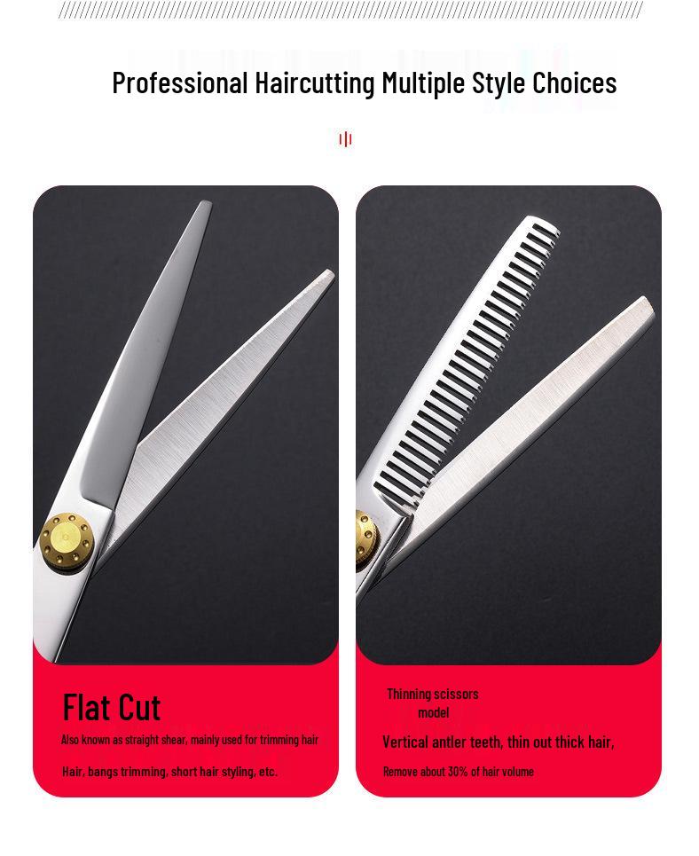6-Inch Professional Hairdressing Scissors & Thinning Shears Set