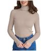 Women's Turtleneck Knit Sweater Top Long Sleeve Casual Basic Layering Pullover