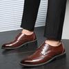 Men Oxford Genuine Leather Dress Shoes Formal Business Shoes Lace Up Flats Male Casual Shoes