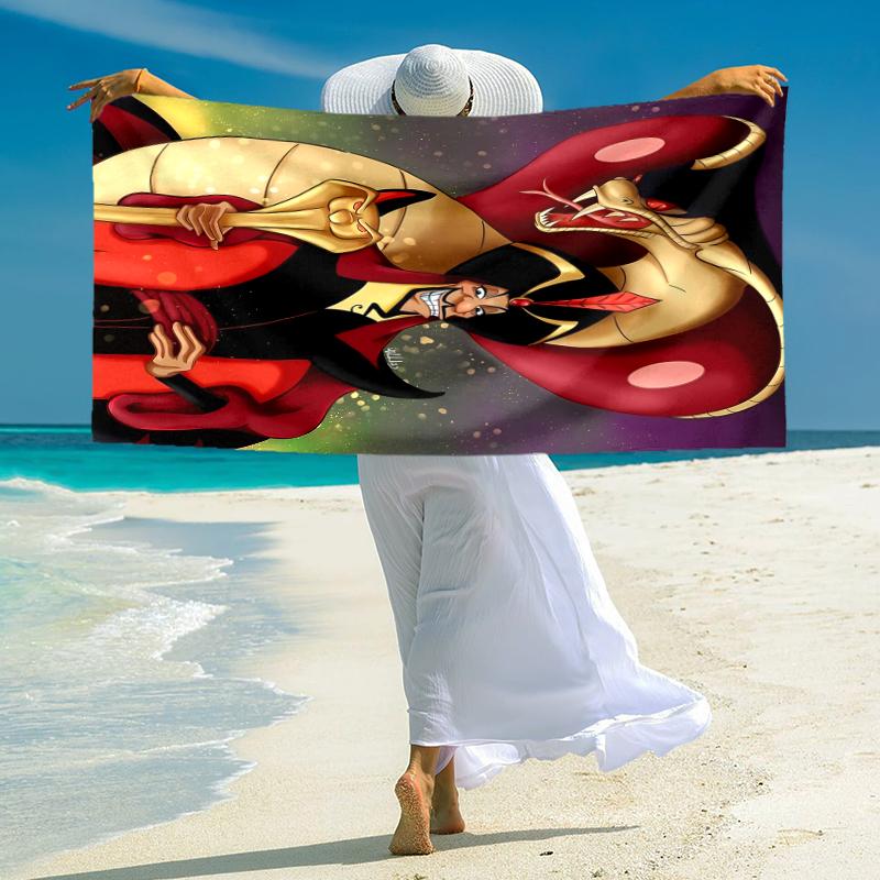 Villains Towel Large Quick-Drying Microfiber soft S-Square Pants-s Beach Towel for Travel Fitness Bathing Camping. 0730s146