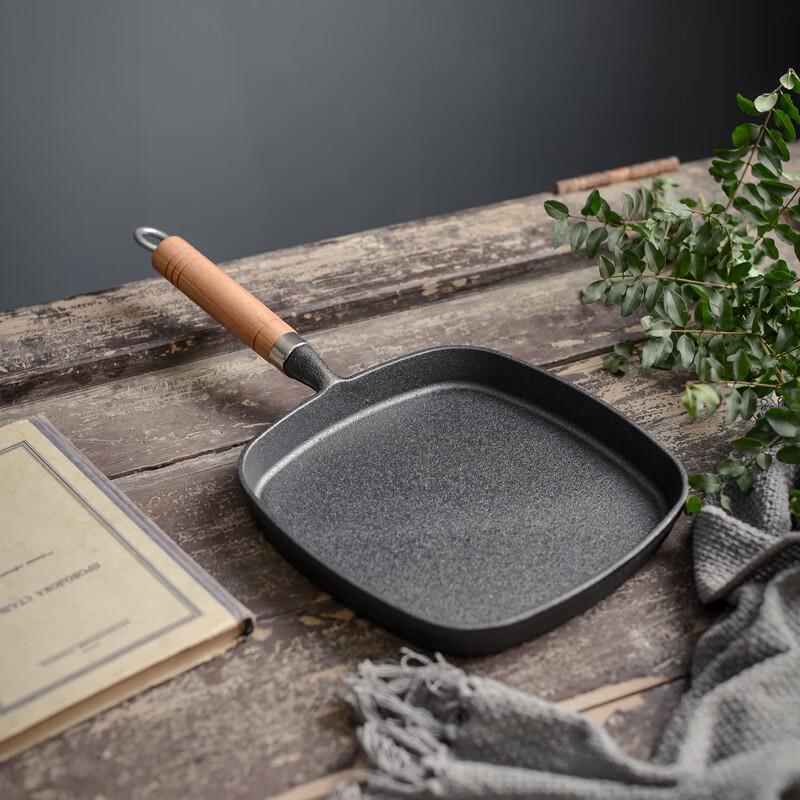 Li Lang Cast Iron Striped Steak Frying Pan