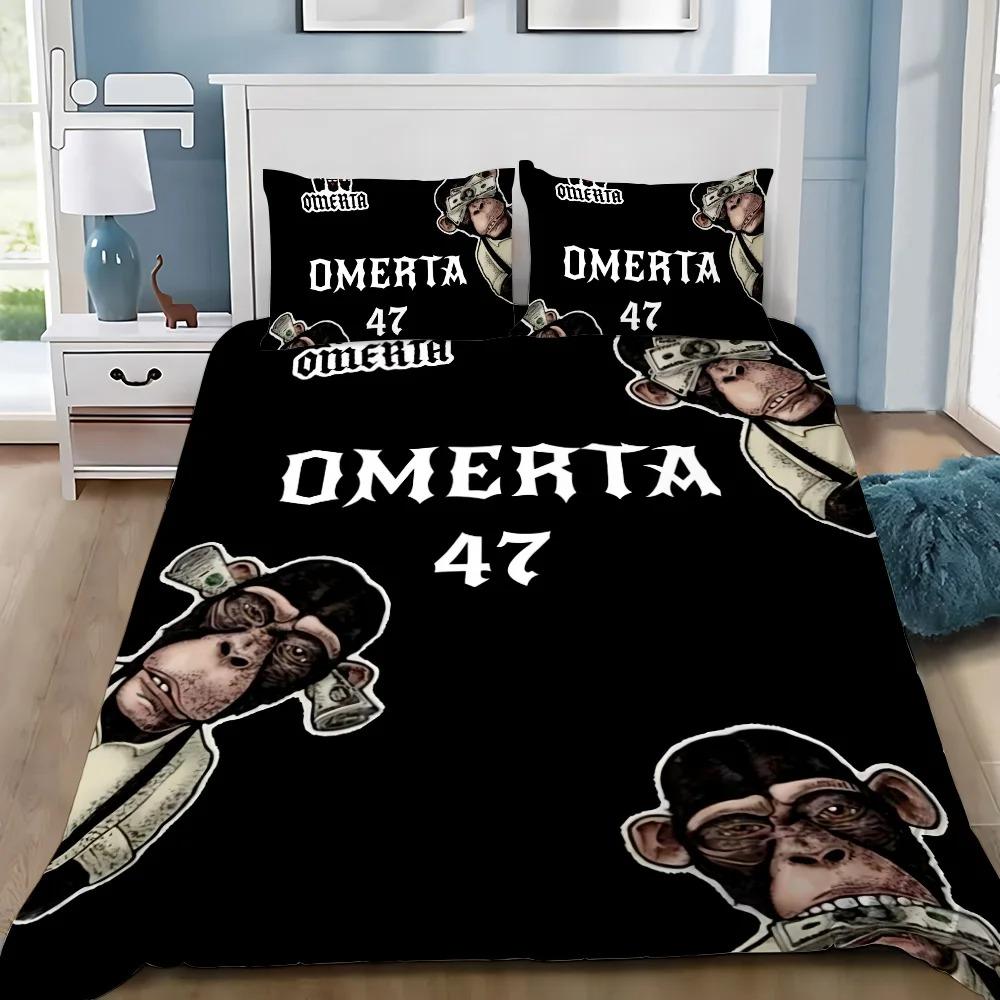 Duvet Cover Pillowcase Bedding Set Adult Boy Omertas M-Maes Girl Bedroom Decoration Children Gift Single Double Large Size