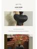 Retro Wabi-Sabi Ceramic Vase with Artificial Flowers