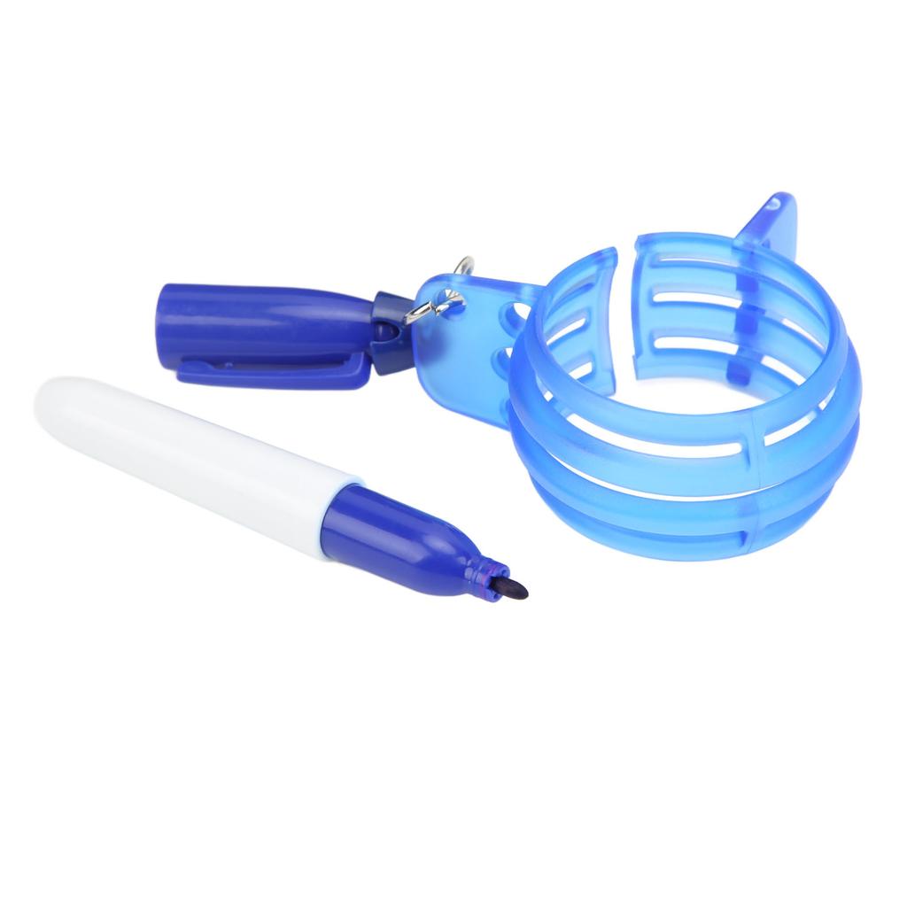 360 Degrees Golf Ball Line Marker Plastic Golf Three Line Drawing Device for General PurposeBlue