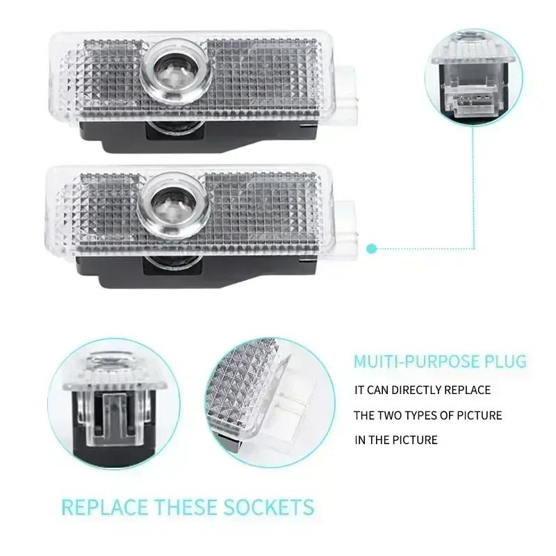 -Led Car Door HD Light Laser Projector Welcome Ghost Lamps For BMW 3 5 6 7 1 Series Z4 X3 X6 E81 E71 E90 E93 F30 F10 E92 E60 E84