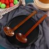 Cooking Long Handle Hot Pot Kitchen Utensil Tool Soup Spoon Wooden Spoon Colander Ramen Spoon