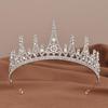 Korean Style Rhinestone Bridal Crown Headband for Weddings & Birthdays