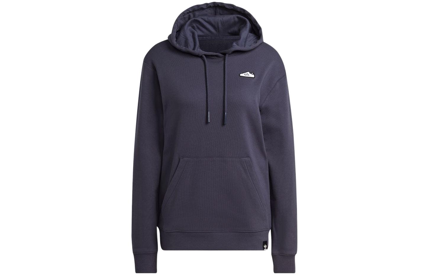 Adidas Sweatshirts Women s Marine Blue Hooded Moderate Regular IB5068 J/M