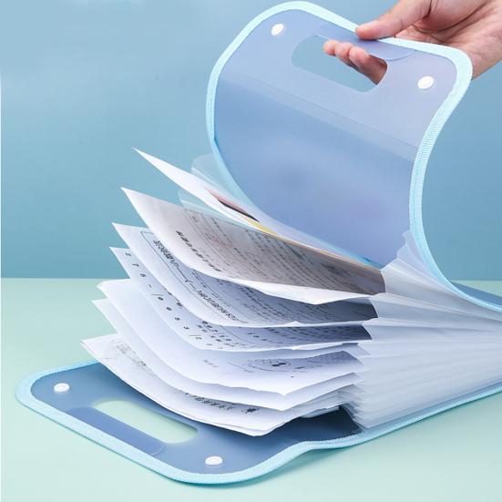 File Folder with Handle Large Capacity Portable Document Holder Waterproof