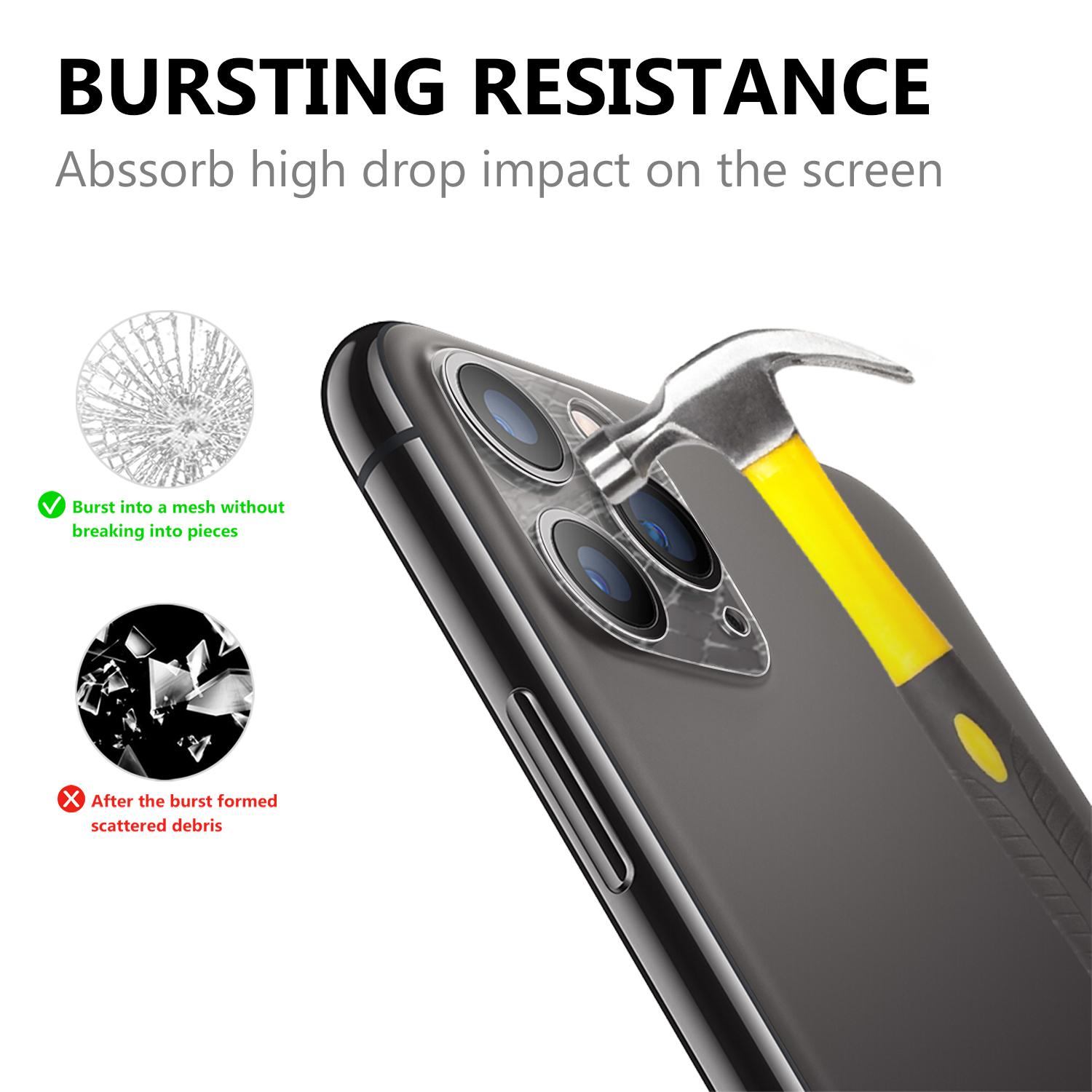 

Shockproof Anti-scratch Ultra Clear AGC Tempered Glass Camera Lens Protector Film for iPhone 12 Pro Max 6.7-inch Type A