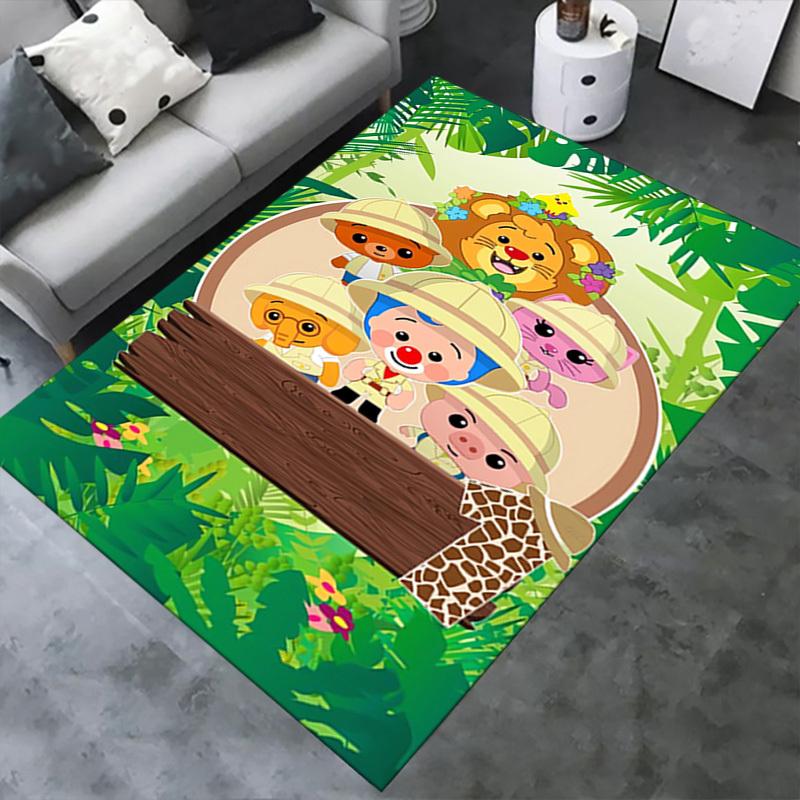 1pc Jungle Adventure,Safari Friends,Plim Plim Office Carpet Soft Polyester Non slip Machine Washable
