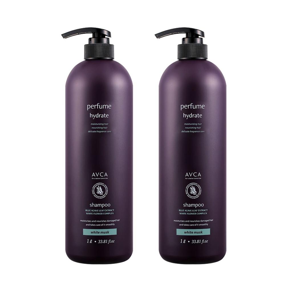 Large-size Perfume Shampoo White Musk Scent 1000ml 2 Bottles