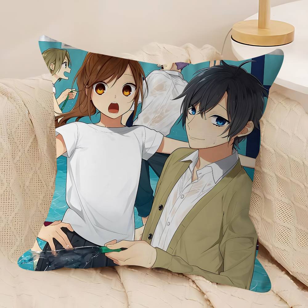 Anime H-Horimiya Pillow Anime Pillow Sofa Bed Head Pillow Cover Cushion Cover 45x45 Cm Fashion