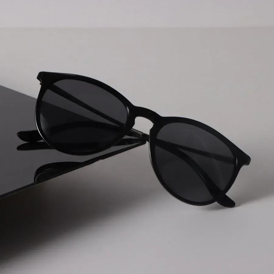 Designer Round Sunglasses Women Men Vintage Black Sun Glasses Fashion Personality Eyewear Mirror Cat Eye Brand