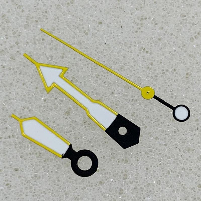 Colorful Edge Watch Needle for NH35 NH36 4R Movement Three-Pin Green Luminous