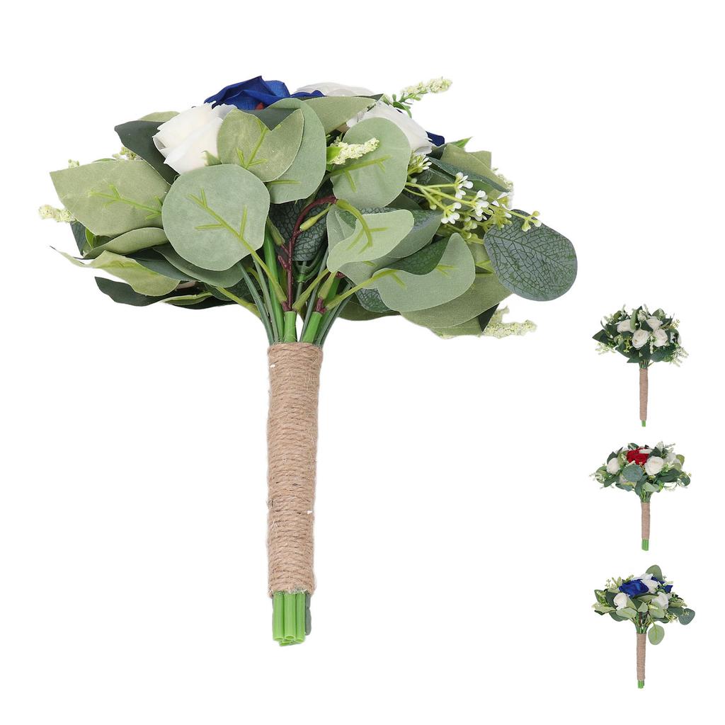 Wedding Bouquet Artificial Fake Flower Bouquet Romantic Bridal Hand Bouquet for Celebration Ceremony