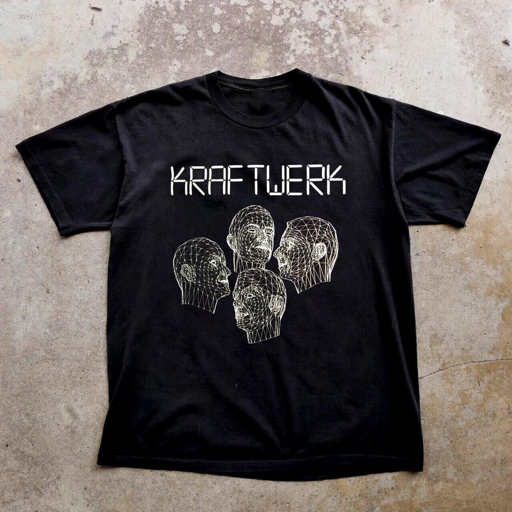 

KRAFTWERK Vintage Band Short Sleeve Black All Size Gif OM48 Unisex T-Shirt XL