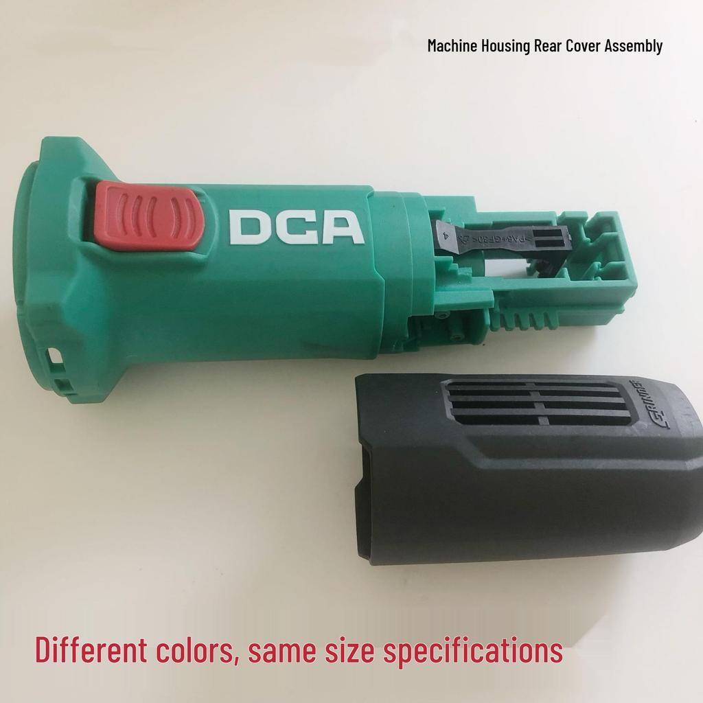 M860-100 Angle Grinder Parts: Rotor, Carbon Brush Holder, Gear, Push Button Switch, Housing, Rear Cover