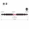 VESSEL Sakisbo Slim Torsion Bit Double Head +2 x 4.5 x 110mm Set of 10 SDT10P2110F