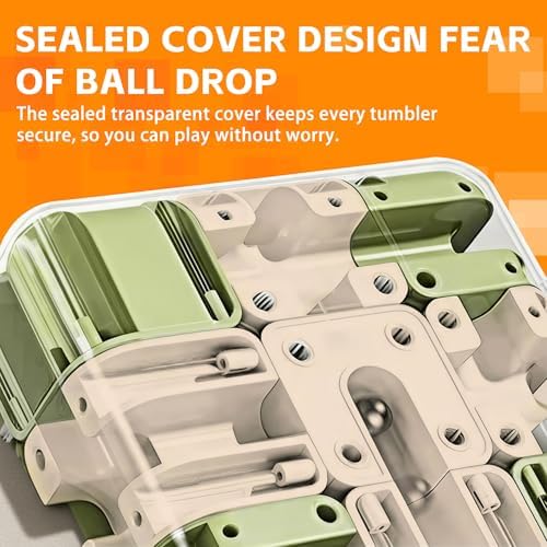 3D Labyrinth Cube Ball Maze Puzzle, 3x3 Interactive Fidget Toy, Stress Relief & Brain Teaser Gift for Parties Birthdays