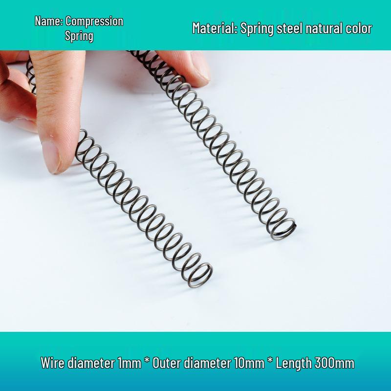 Steel Wire Compression Spring, 1.2-50mm Diameter, Long, Thin & Durable, Yellow, 300 Available
