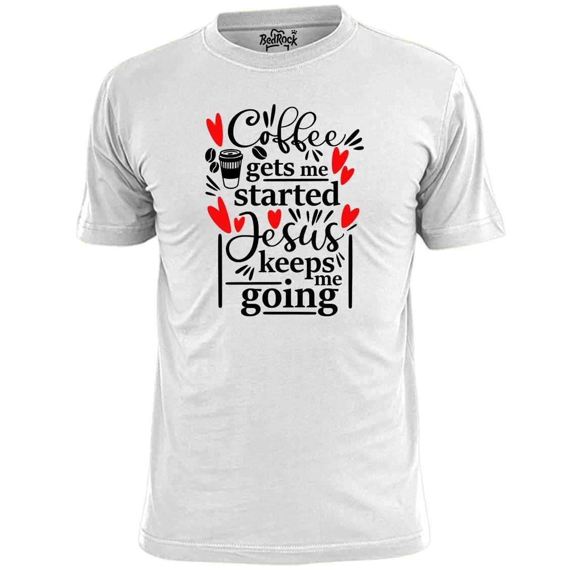 Mens Jesus Keeps Me Going T shirt Bible Scripture Religion L