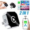 2 In1 Car Carplay Adapter Wireless Carplay&Android Auto Play BT Voice Control