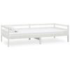 Vidaxl Daybed, White, Solid Pine Wood, 90X200 Cm