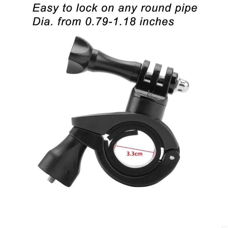 95AF 2pcs Adjustable Bike Camera Mounts for Cycling Motorcycle Action Camera Clamps