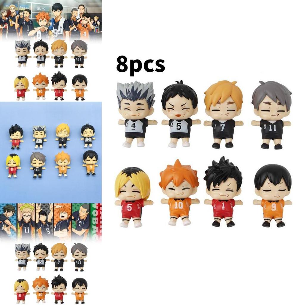Haikyuu Q Version Action Figure Model Anime Displays Toy Cartoon Doll Kids Gift