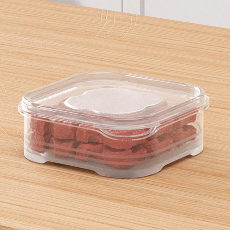 6pcs Refrigerator Organizer Plastic Storage Box with Lid for Fridge Kitchen Storage Keep Your Refrigerator Organized